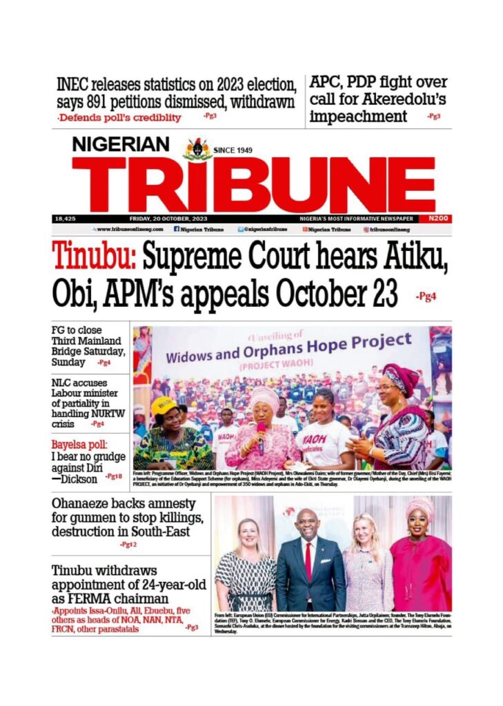 NIGERIAN TRIBUNE