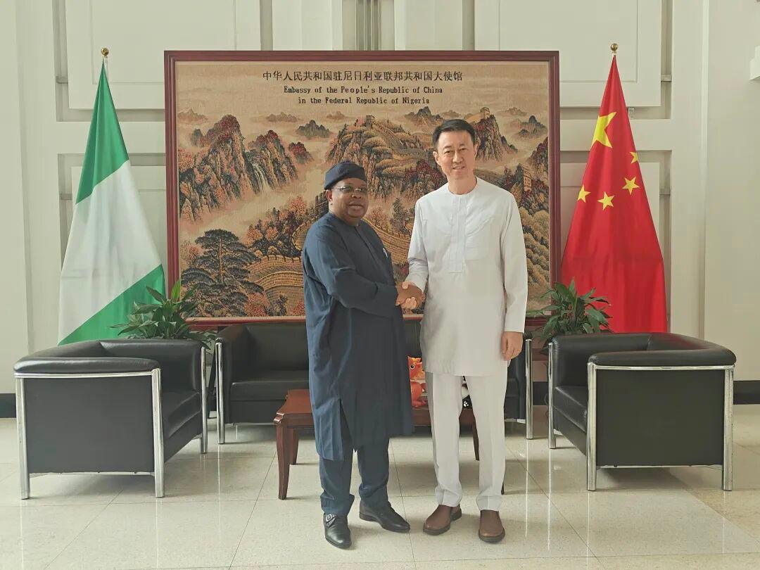 Nigeria-China Strategic Partnership meeting between Joseph Tegbe and Ambassador Yu Dunhai