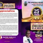 The Apostolic Church Nigeria Silver Jubilee Convention to Hold in Elele