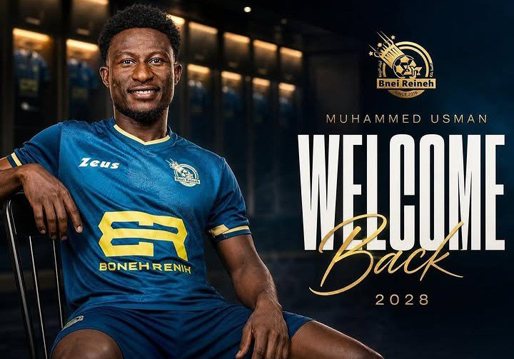Usman Mohammed joins Maccabi Bnei Reineh after signing a two-year contract with the Israeli club.