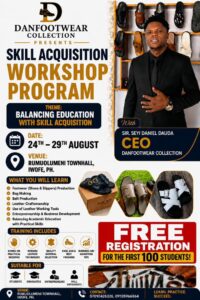 Danfootwear Collection Skill Acquisition Workshop Equips Students With Practical Skills in Port Harcourt