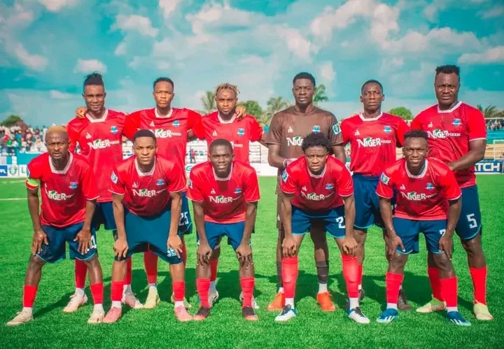 Niger Tornadoes players prepare for an NPFL match in Minna