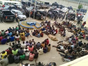 FCT Police Raid Crime Flashpoints, Arrest About 300, Recover Knives, Toy Gun and Drugs