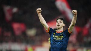 Rice Rescues Arsenal With Late Equaliser Against Bayern
